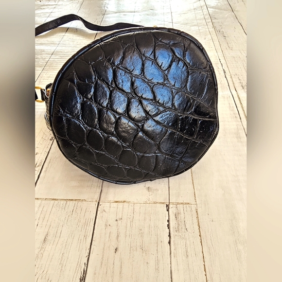 Vintage RARE 1980'S Textured Faux Leather Quilted Patch Leopard Crossbody Purse - Picture 13 of 16